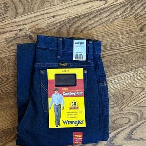 Wrangler Men's Dark Blue Slim Jeans